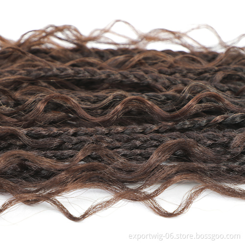 Synthetic Crochet Braid Twist Hair Wave Faux Locs Crochet Braids Goddess Faux locs Hair River Goddess Locs Passion Twist River